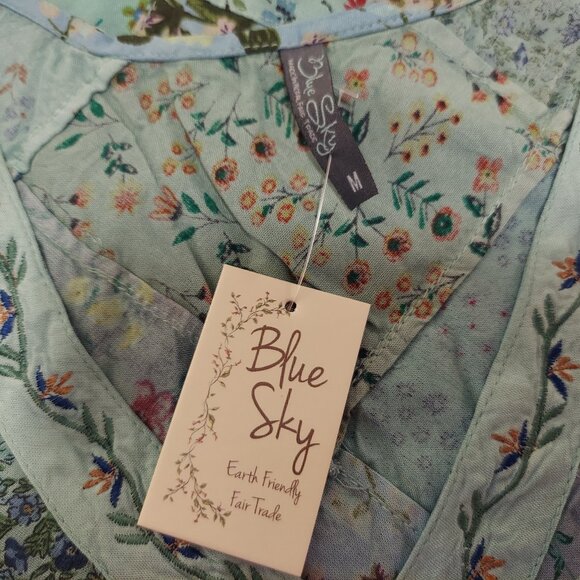 SALE! NWT Diamond Patchwork Tank Top w/ Embroidery - Picture 6 of 9